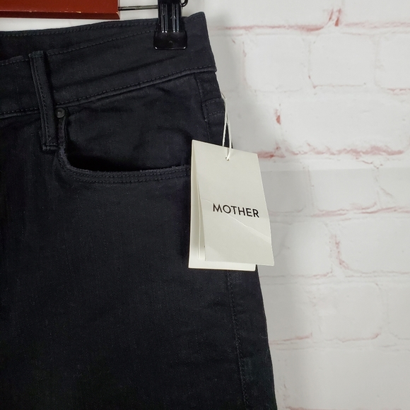 NEW Mother The Pixie Dazzler Ankle Fray Not Guilty Exposed Button Jeans Size 31 - Picture 7 of 16